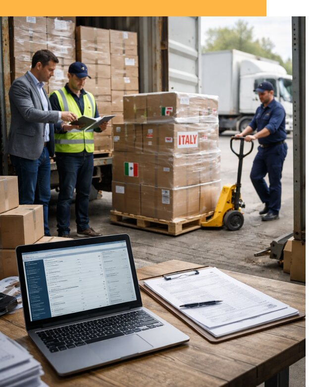 Доставка грузов из Италии: морские и авиаперевозки от 18653