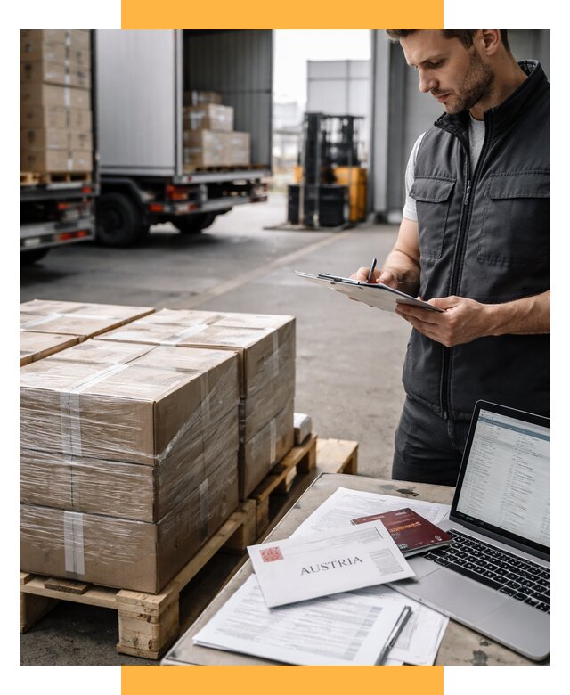Доставка в Австрию от 67360 р. Логистика и экспорт СетСервис-Нль