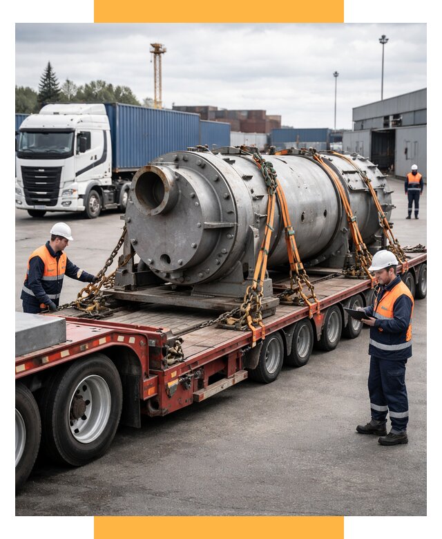 Перевозка тяжеловесных грузов под ключ от 155445 р. | СетСервис-Нль